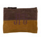Personalized Waxed Canvas Cosmetic Bag Image 2 of 3